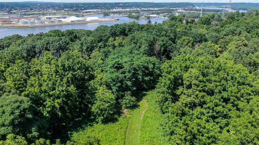 600 Livingston Avenue East Dubuque, IL 61025 - Photo 7 of 9 an aerial view of residential houses with outdoor space and trees