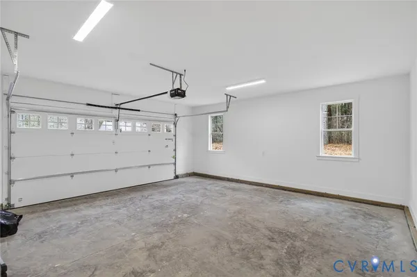 a view of a garage