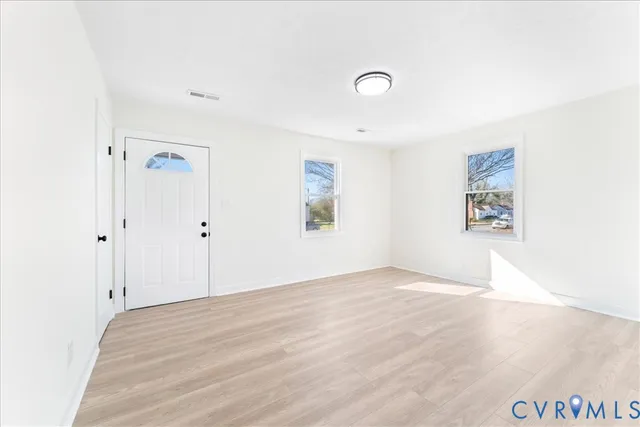 a view of an empty room