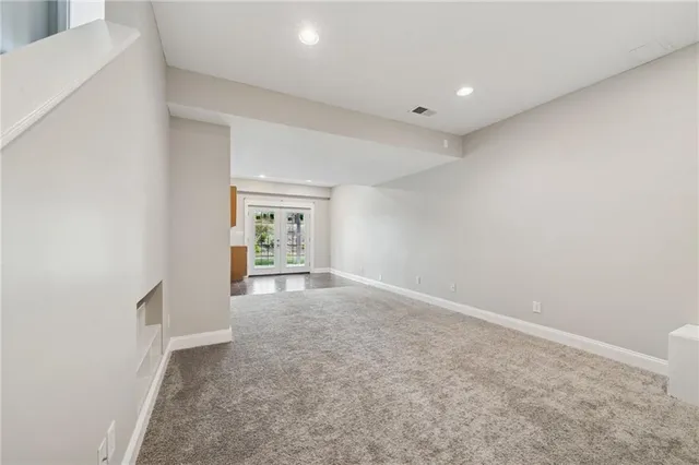 front view of a brick house