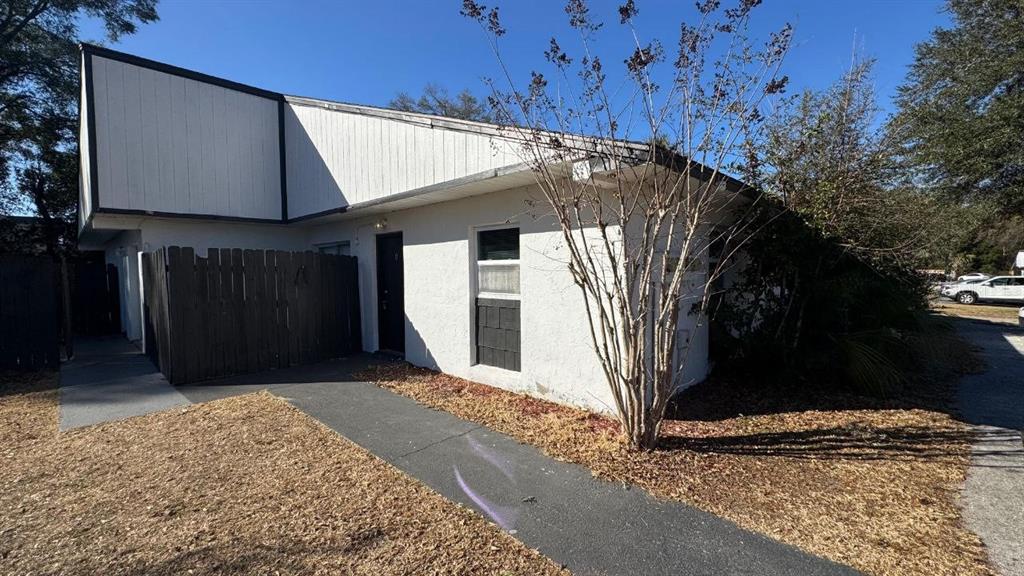 a view of a house with a door