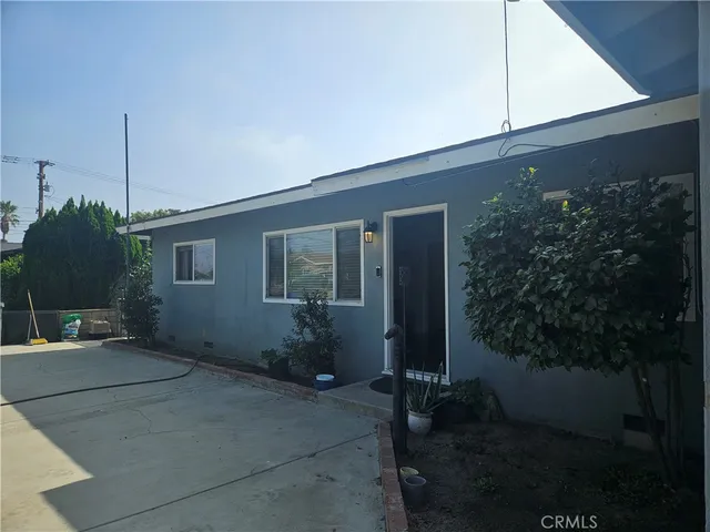 a backyard of a house