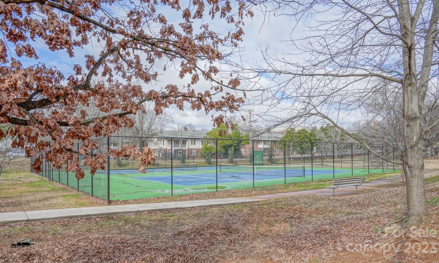 228 Providence Road Charlotte, NC 28207 - Photo 15 of 16 a view of a white house with a big yard and large trees