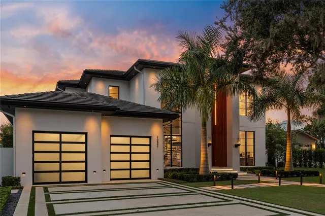 a front view of a house