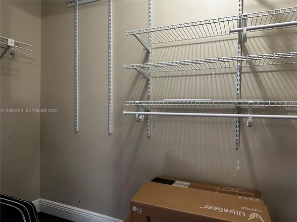 a small space with a window