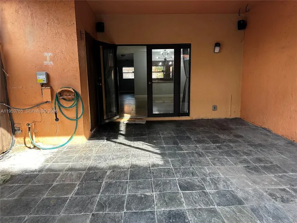 a view of a entryway door of the house