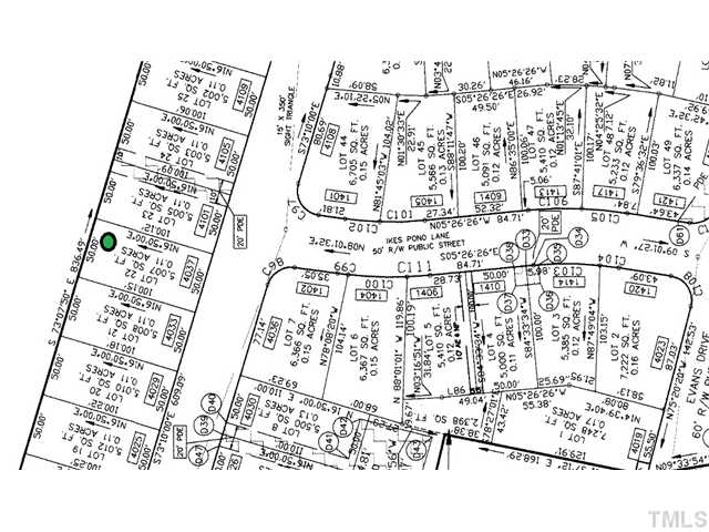 4037 Green Jacket Trail Raleigh, NC 27610 - Photo 4 of 8 green dot represents the site