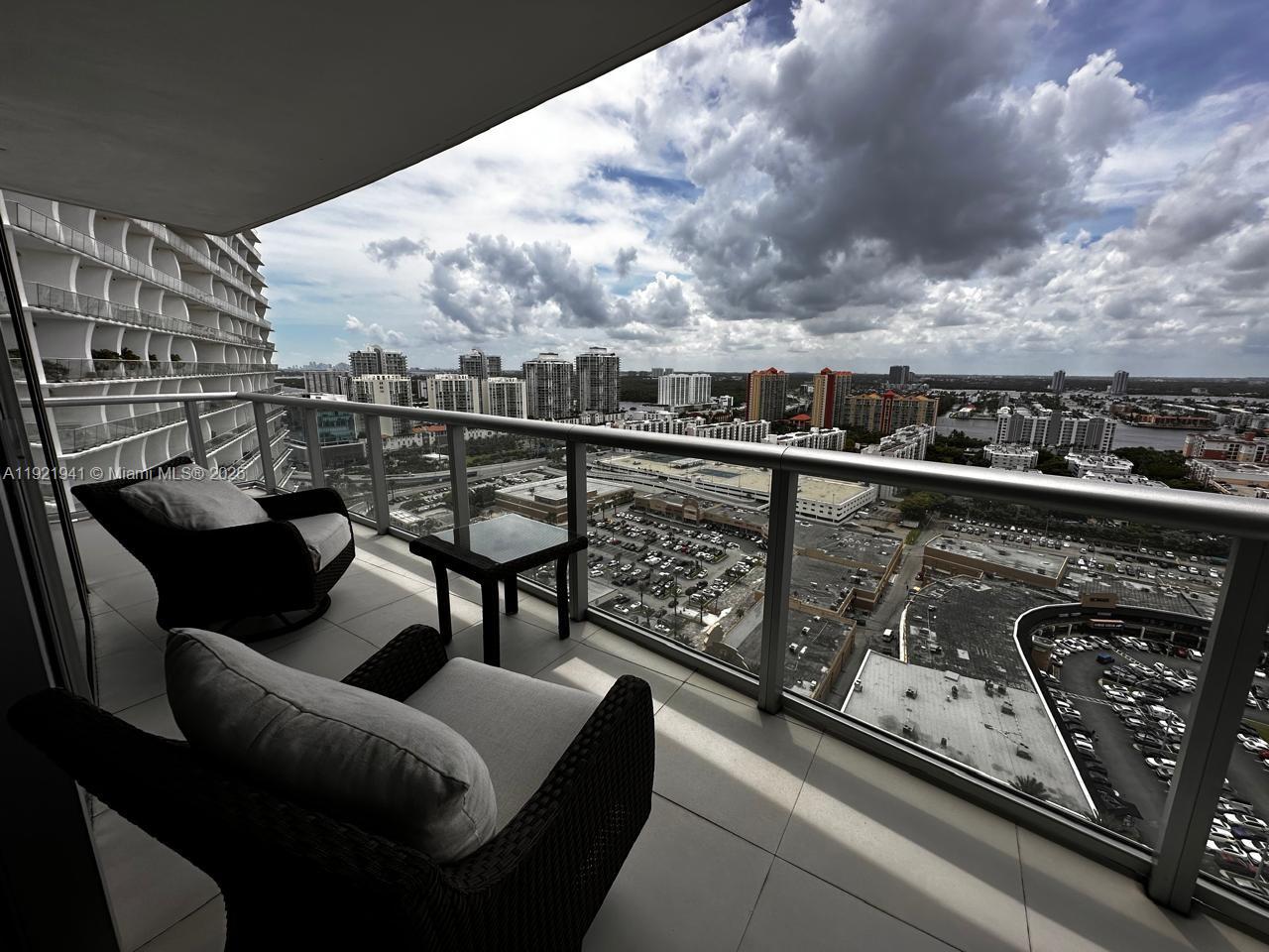 17001 Collins Avenue, Unit 2601 Sunny Isles Beach, FL 33160 - Photo 15 of 27 a view of balcony with furniture