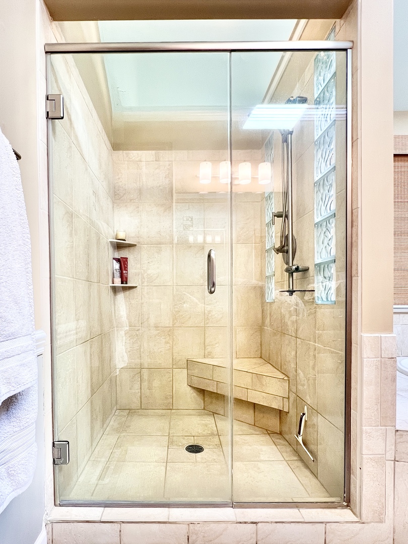 4111 Steeple Run Crystal Lake, IL 60014 - Photo 18 of 50 a bathroom with a glass shower door