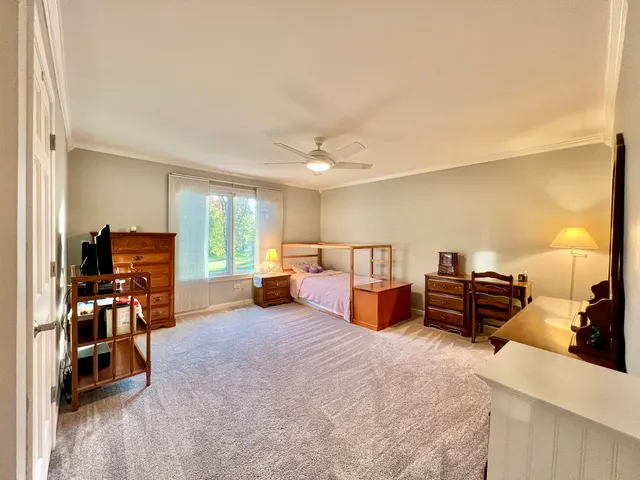 a bed room with a bed and a television