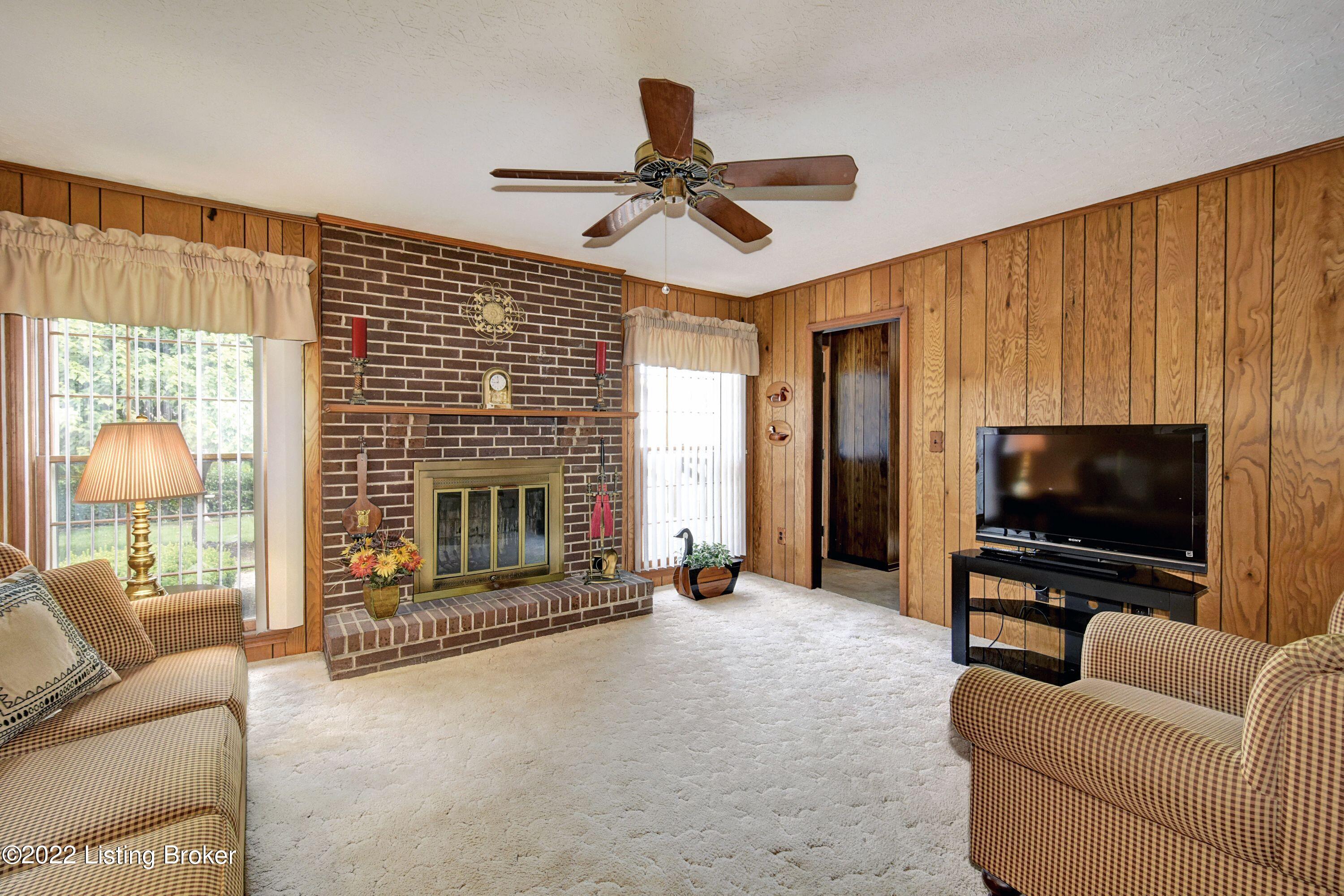 6707 Windhurst Road Louisville, KY 40207 - Photo 13 of 36 Wood Burning Fireplace.
