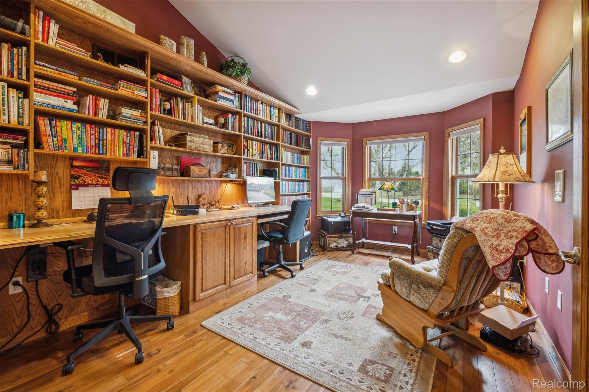 2659 West Coon Lake Road Howell, MI 48843 - Photo 12 of 45 Library features built-ins, perfect