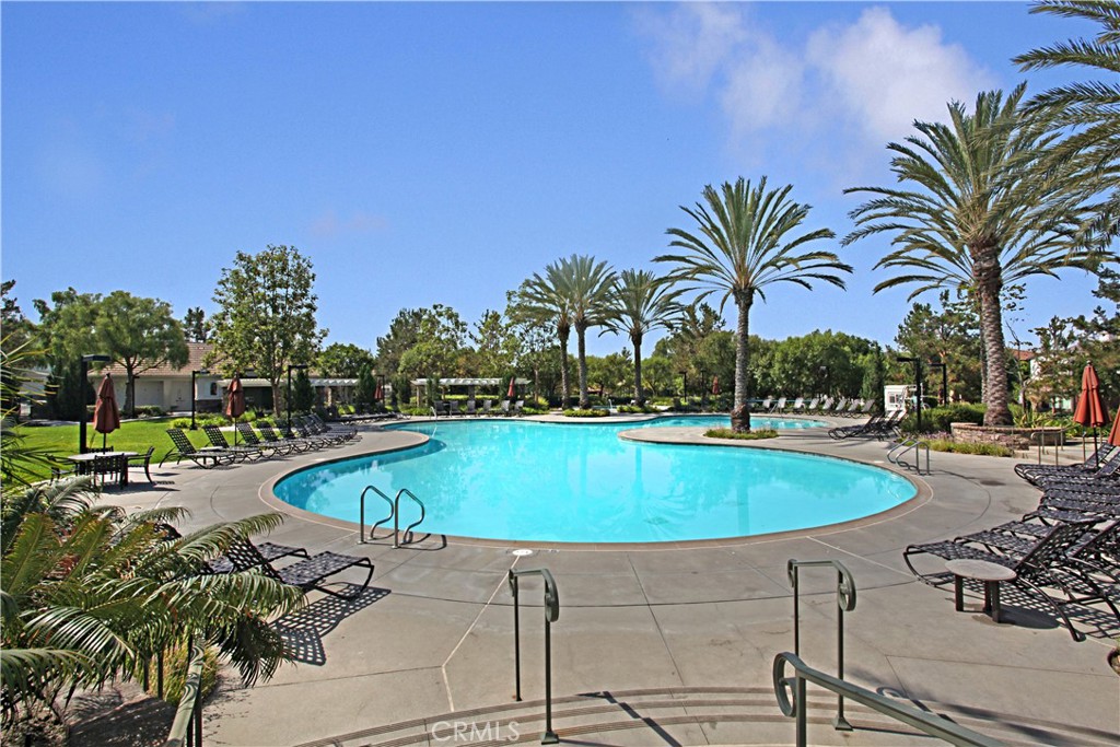 89 Dawnwood Ladera Ranch, CA 92694 - Photo 41 of 47 a view of a swimming pool with chairs