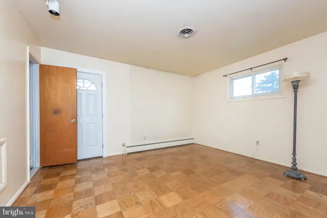 a view of an empty room