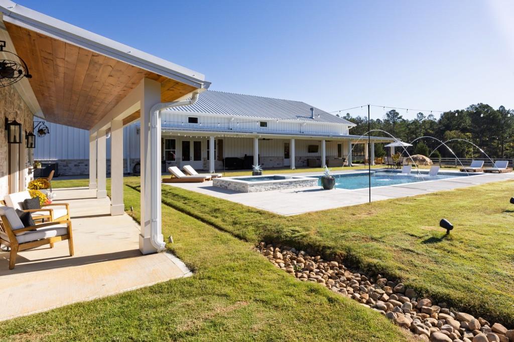 125 Perry Road Rydal, GA 30171 - Photo 74 of 139 a view of a patio with swimming pool table and chairs