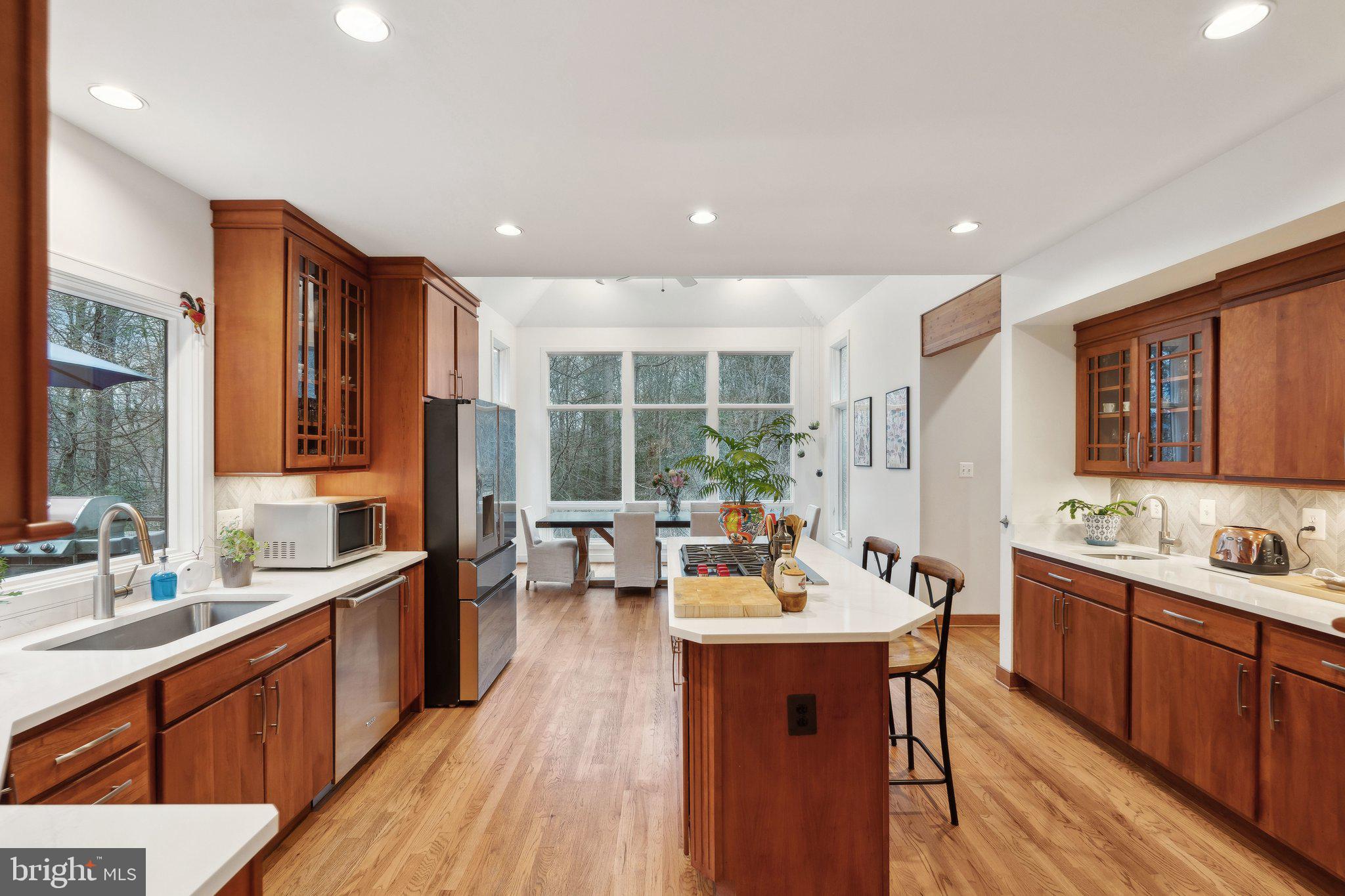 7514 A Evans Ford Road Clifton, VA 20124 - Photo 17 of 50 a very nice looking kitchen with a large window and wooden cabinets