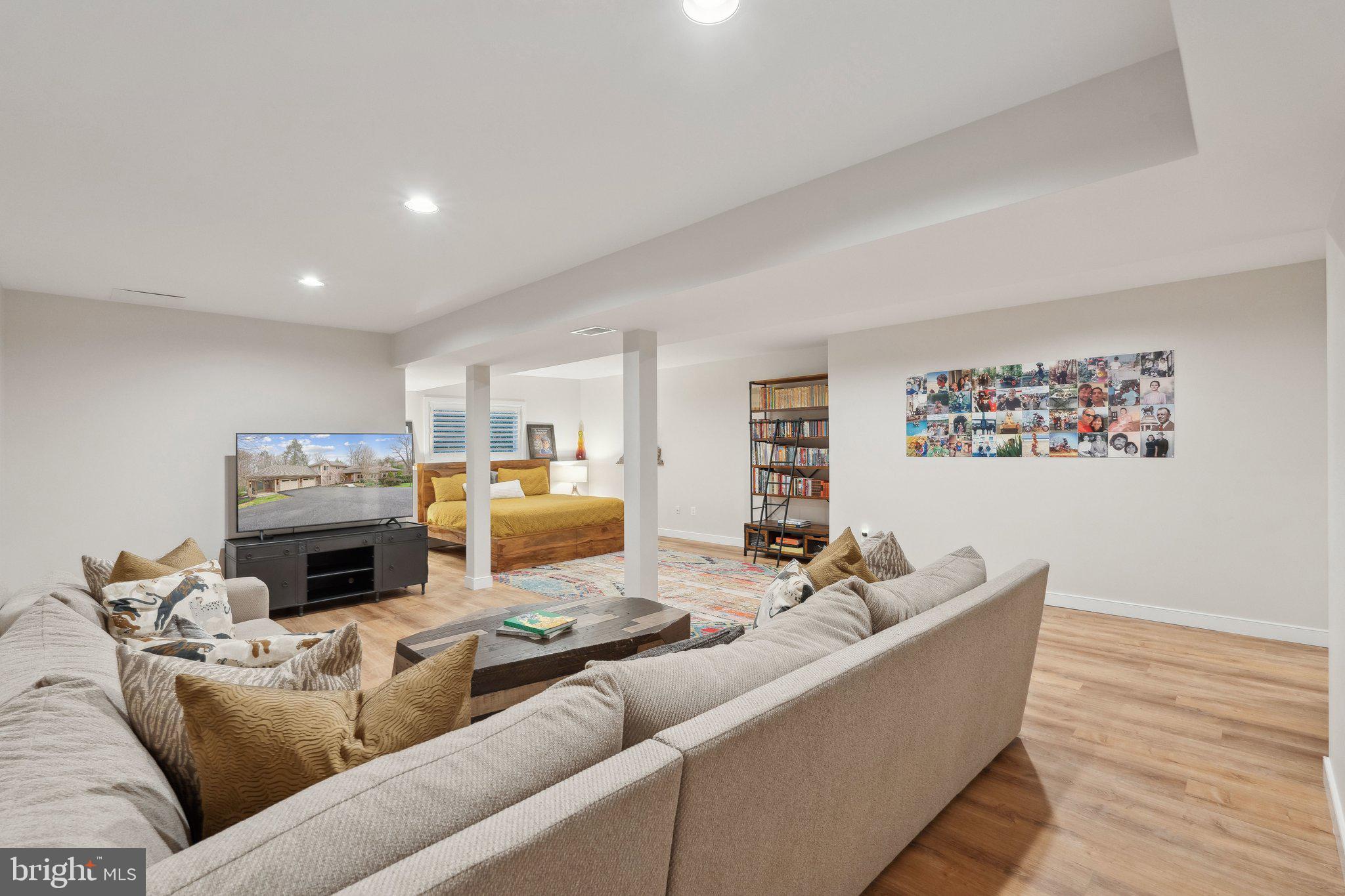 7514 A Evans Ford Road Clifton, VA 20124 - Photo 40 of 50 a living room with furniture and a fireplace