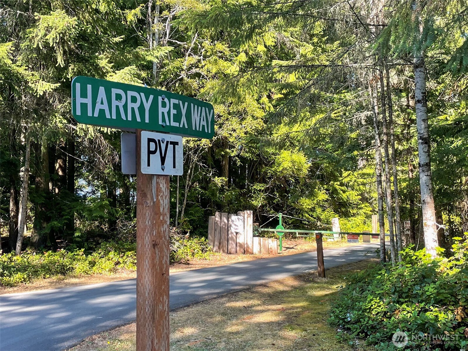 714 Hunt Road Port Angeles, WA 98363 - Photo 16 of 40 a view of a street with potted plants and large trees