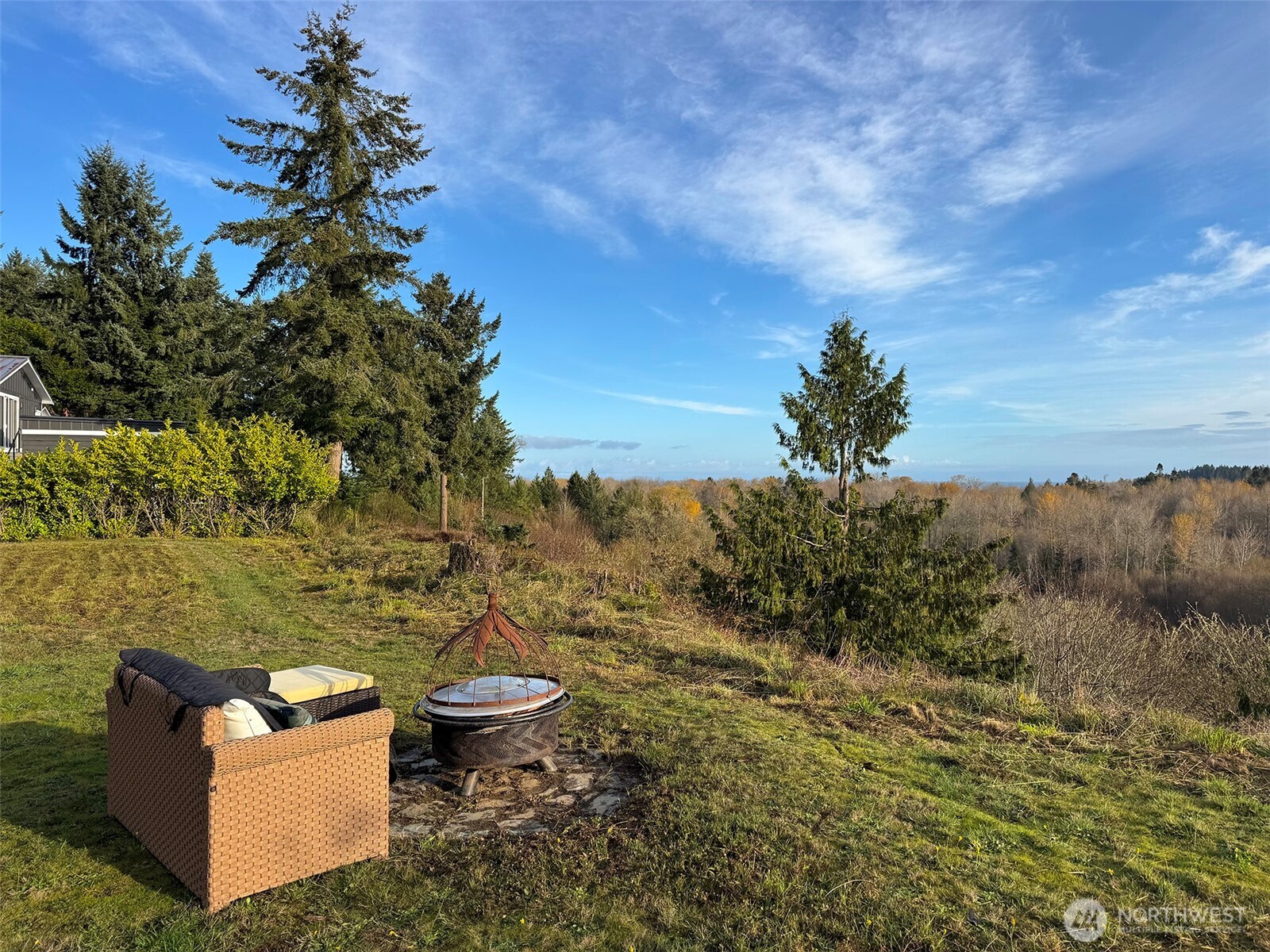 714 Hunt Road Port Angeles, WA 98363 - Photo 8 of 40 an aerial view of a house with a yard