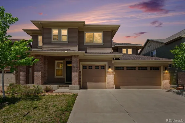 a front view of a house