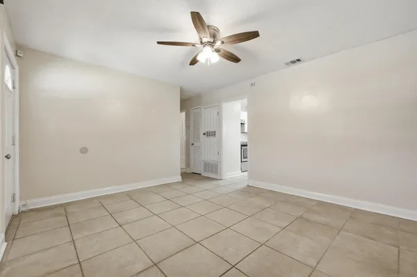 a view of an empty room