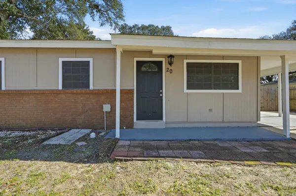 a front view of a house