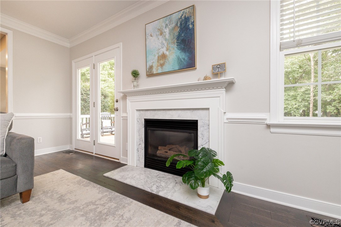 15725 Fox Marsh Drive Moseley, VA 23120 - Photo 26 of 50 a living room with furniture and a fireplace