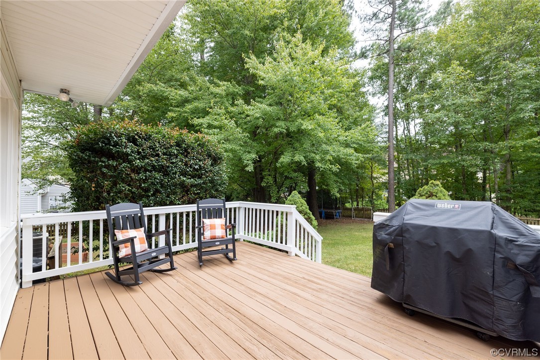15725 Fox Marsh Drive Moseley, VA 23120 - Photo 45 of 50 a view of balcony with deck and yard