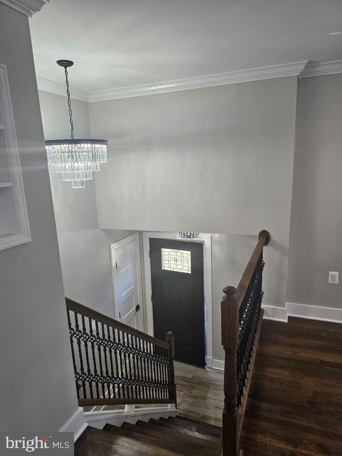2909 Chapelview Drive Silver Spring, MD 20904 - Photo 33 of 39 a view of a hallway with wooden floor and stairs