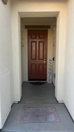 a view of front door