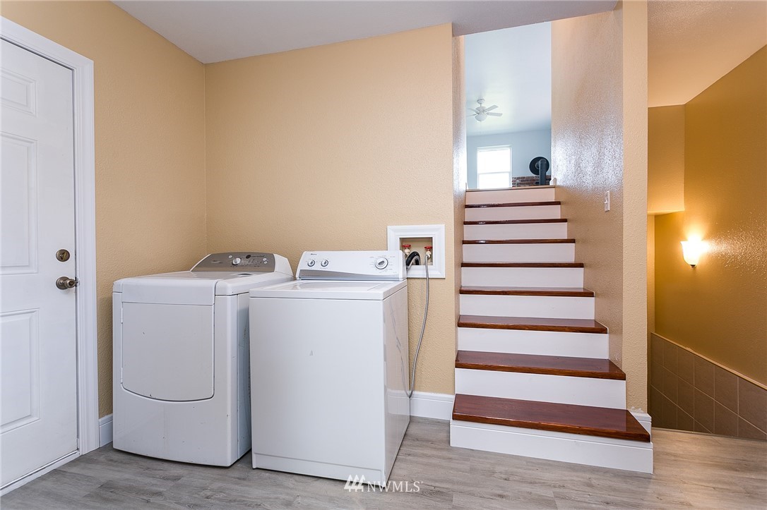 2419 East Badger Road Everson, WA 98247 - Photo 22 of 34 a view of storage and utility room with stairs and ventilation