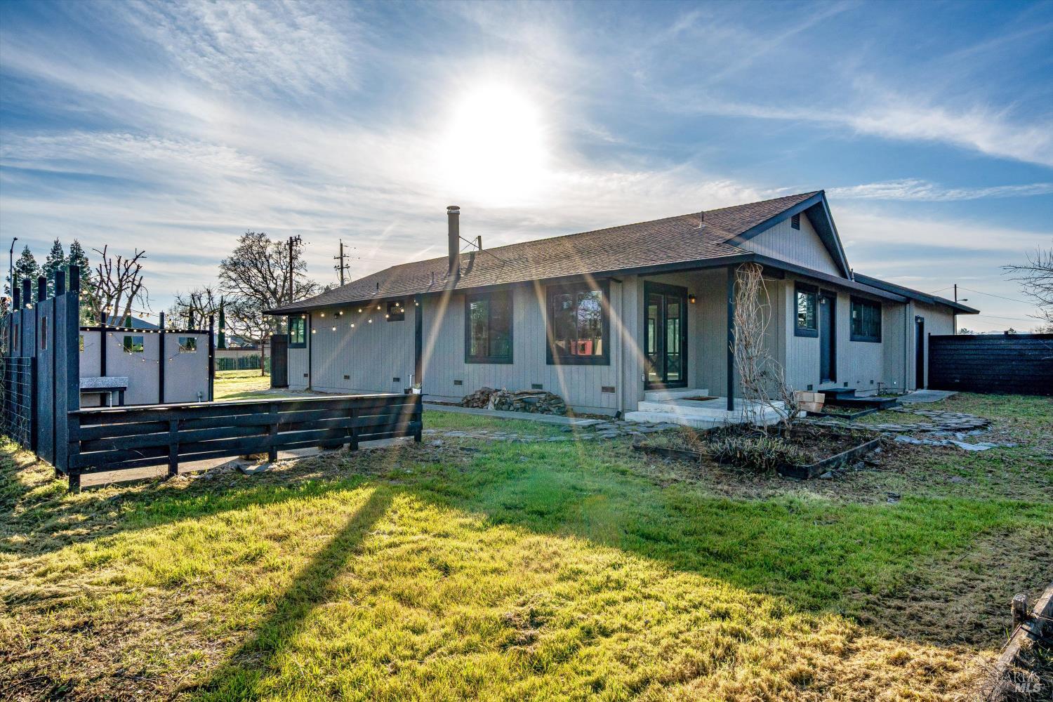 985 Gumview Road Windsor, CA 95492 - Photo 40 of 48 a front view of a house with a garden