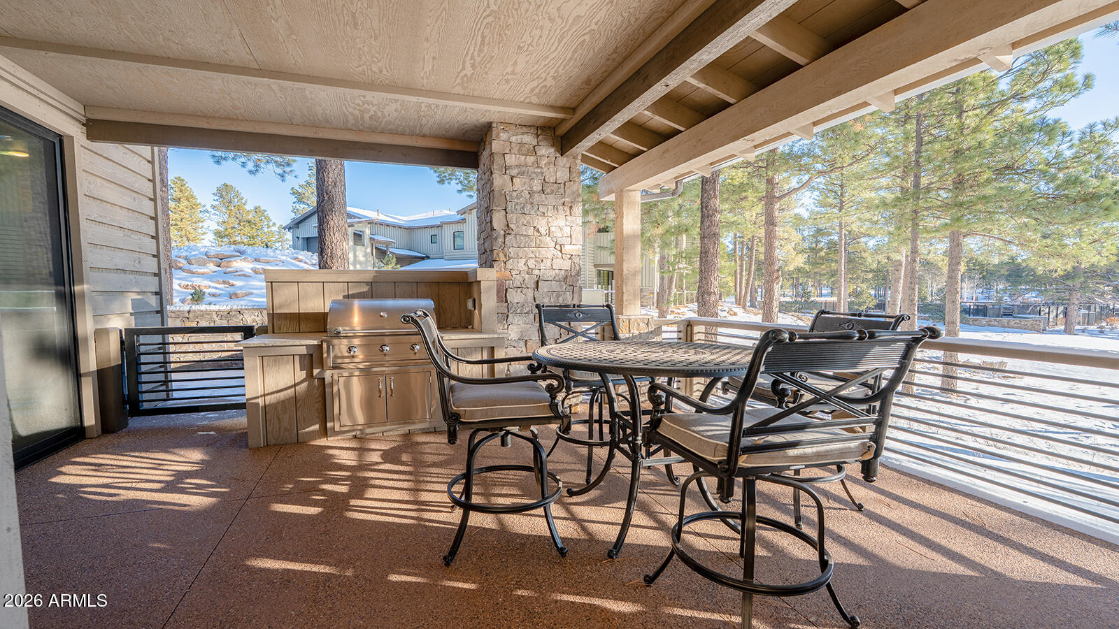 1733 East Bent Tree Circle, Unit 45 Flagstaff, AZ 86005 - Photo 26 of 37 a view of a dining room with furniture window and outside view