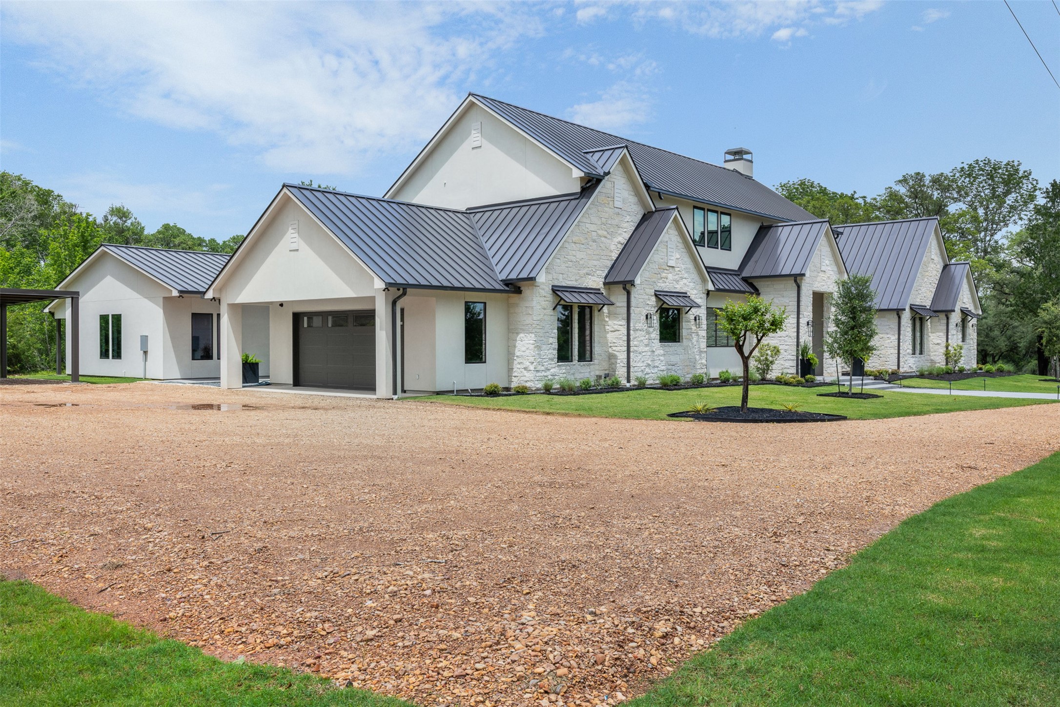 770 South Weyand Road Round Top, TX 78954 - Photo 41 of 50 a view of house with yard and green space