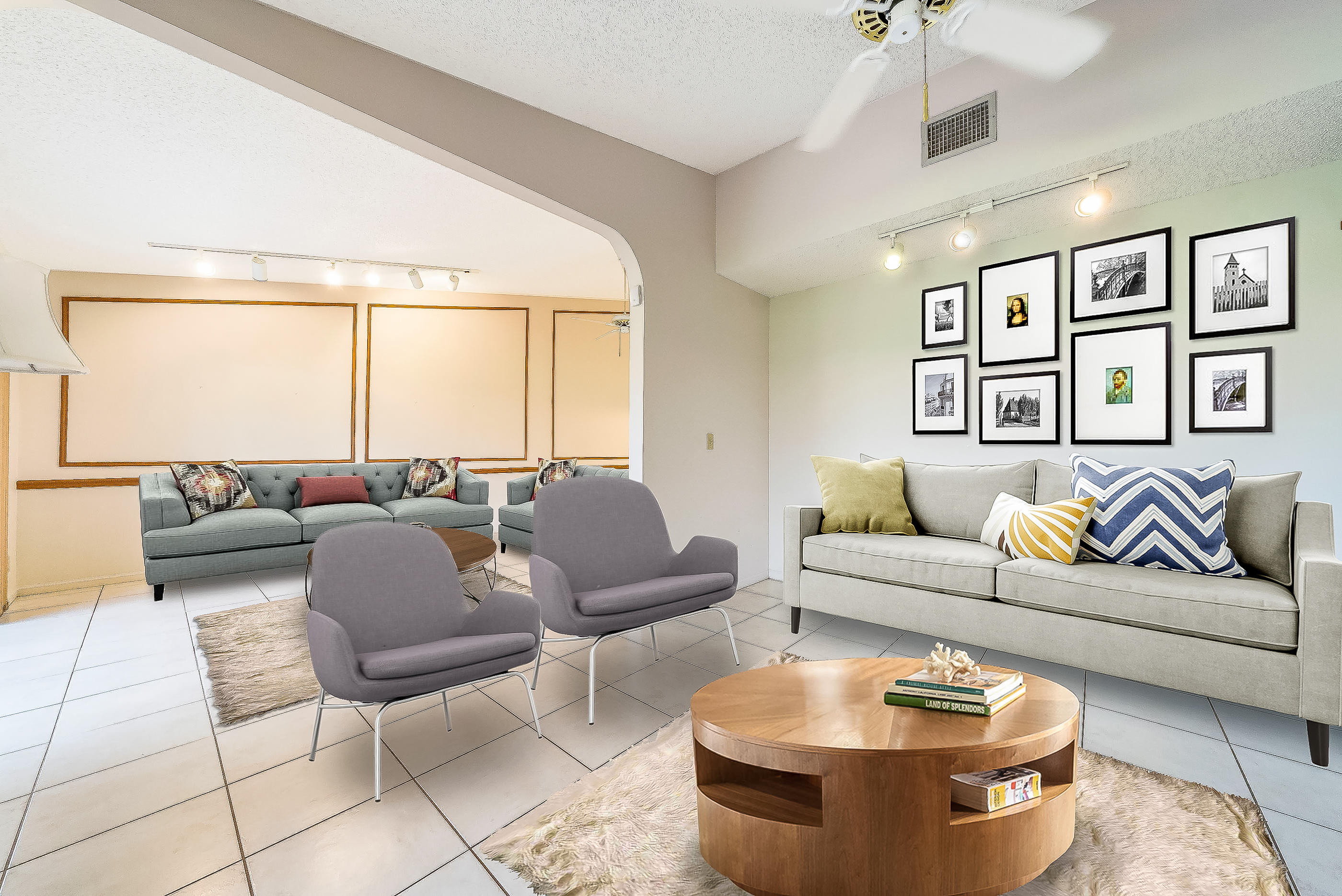 7723 Solimar Circle Boca Raton, FL 33433 - Photo 18 of 40 a living room with furniture and a large window
