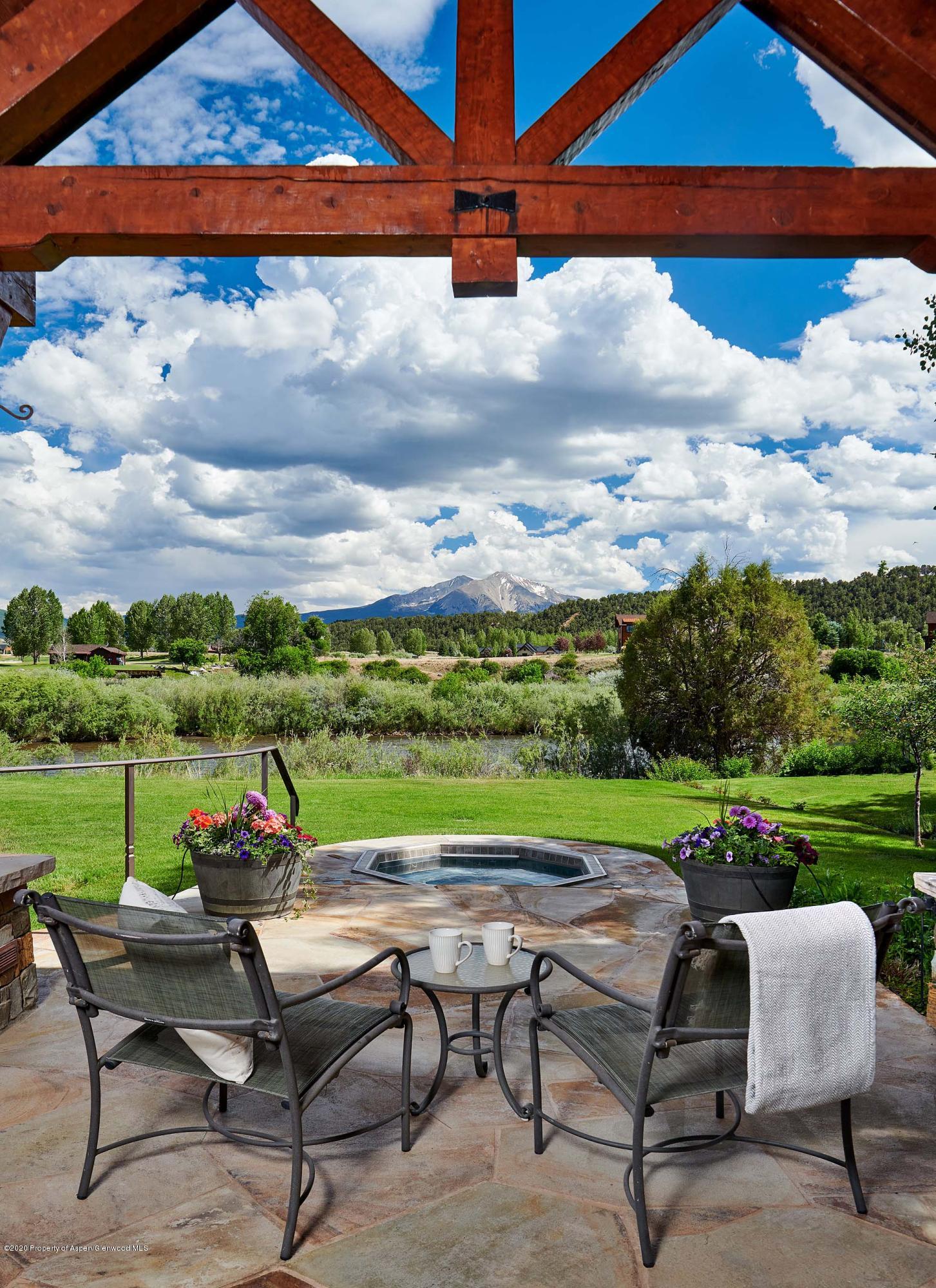 318 River's Bend Carbondale, CO 81623 - Photo 17 of 39 a view of a patio with a table and chairs