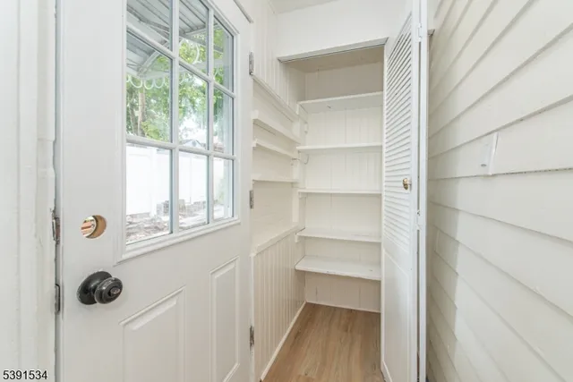 a view of a walk in closet