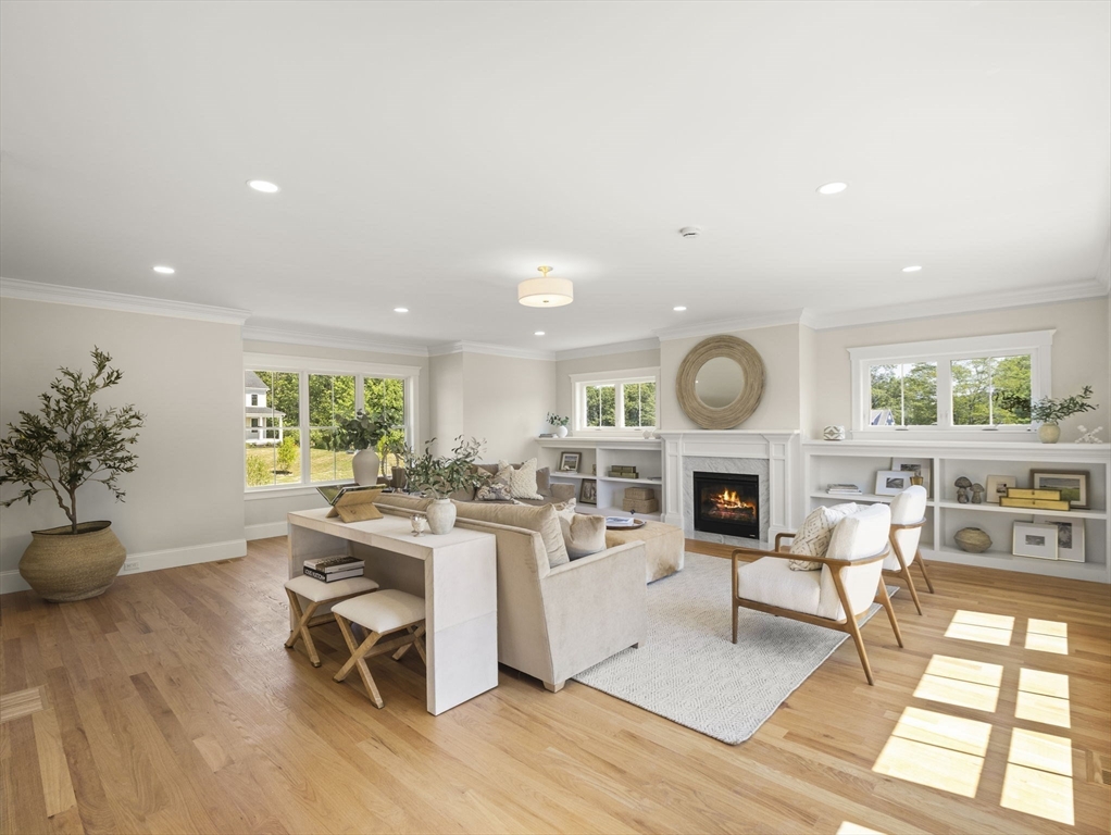 Lot 7 Weeping Willow Drive Andover, MA 01810 - Photo 14 of 42 a living room with furniture a fireplace and a potted plant