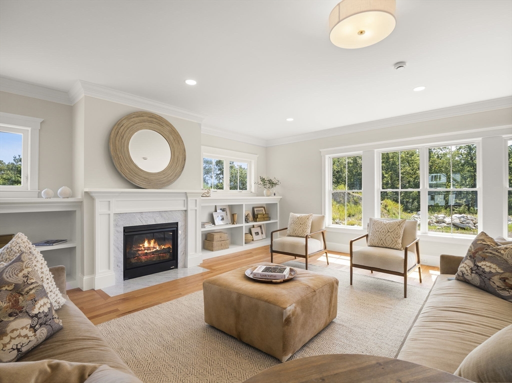 Lot 7 Weeping Willow Drive Andover, MA 01810 - Photo 15 of 42 a living room with furniture and a fireplace