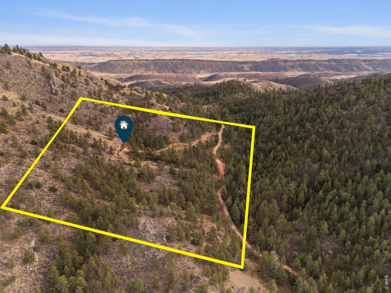 5771 Obenchain Road Laporte, CO 80535 - Photo 35 of 36 The lot lines are approximate. Please view the land survey in "Documents" tab.
