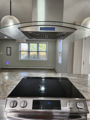 a close view of stove