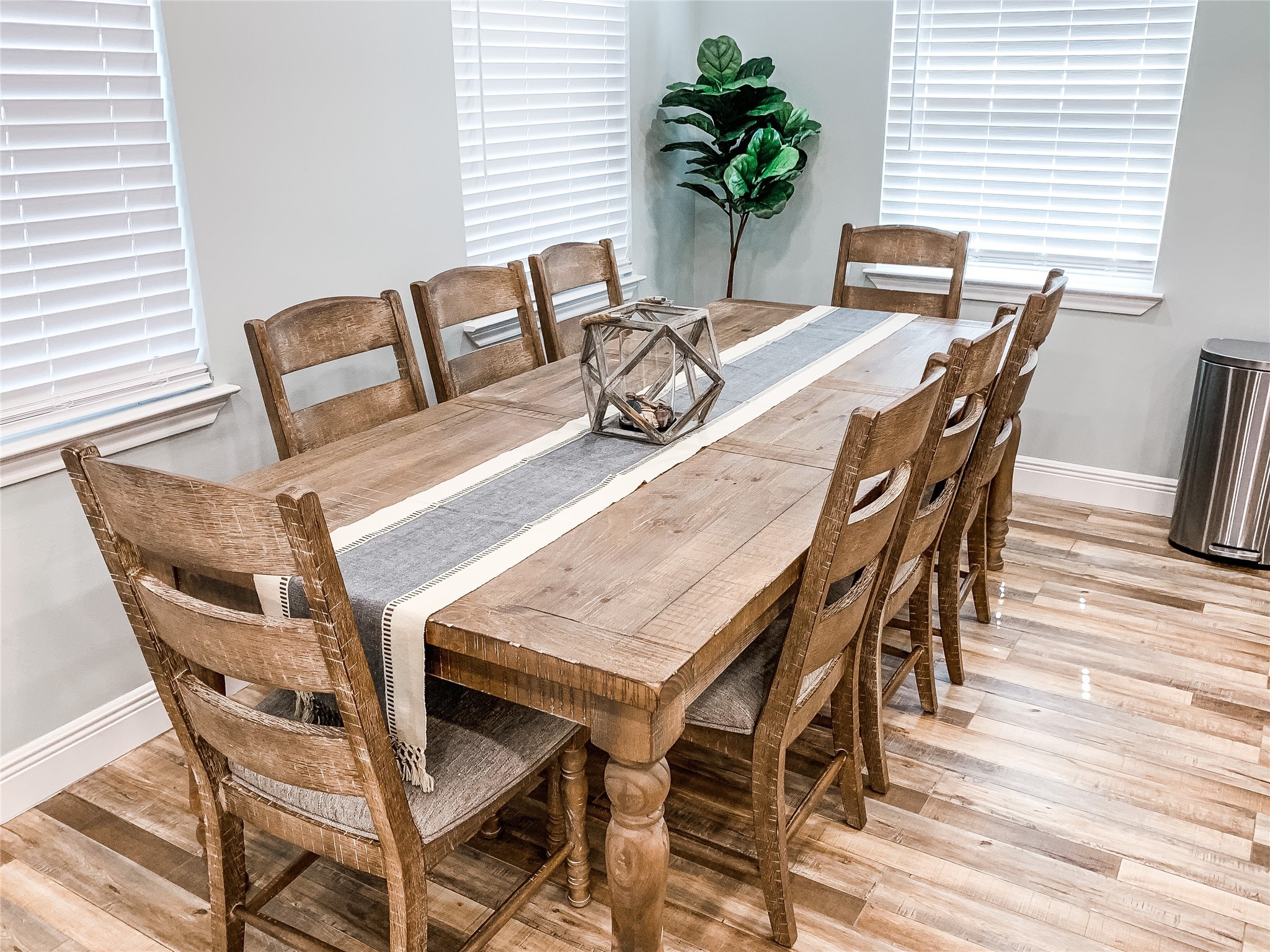 246 Seagull Road Sargent, TX 77414 - Photo 6 of 25 a view of a dining room with furniture and wooden floor