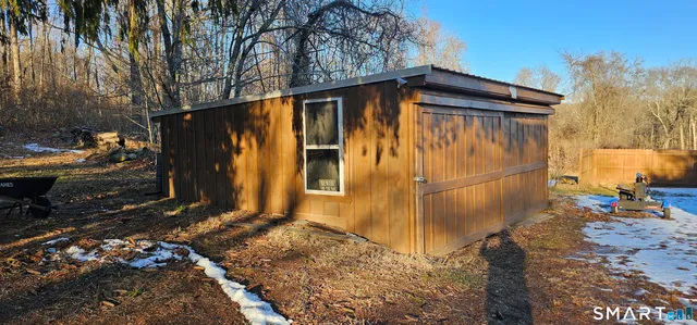a backyard of a house