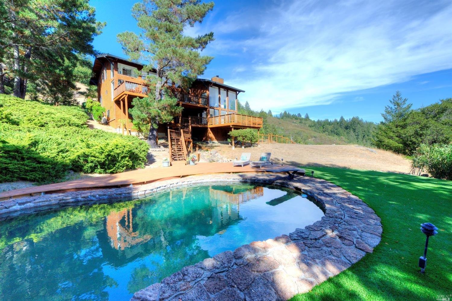 60 La Canada Road Nicasio, CA 94946 - Photo 1 of 1 a view of a house with a yard