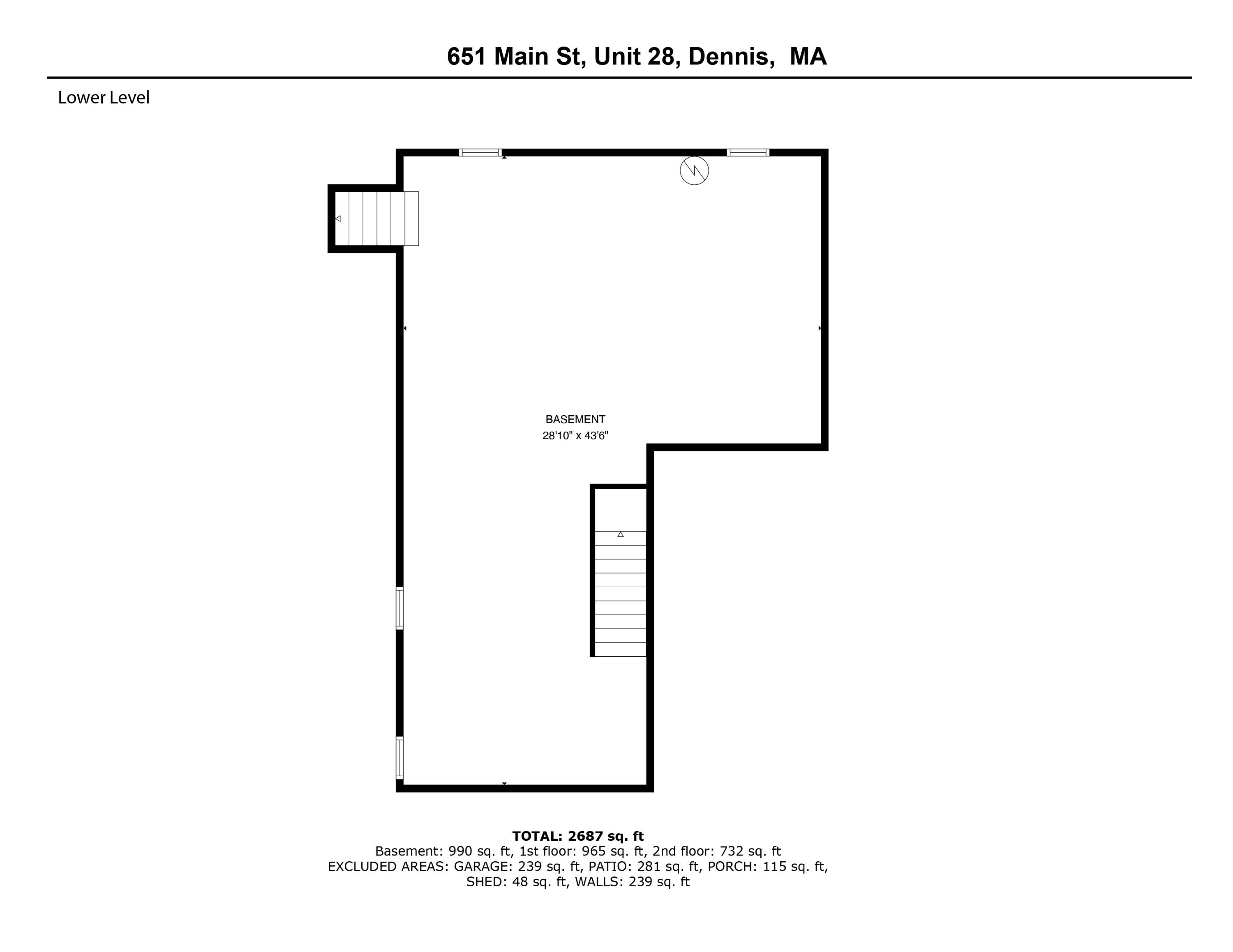 601 Main Street, Unit #28 Dennis, MA 02638 - Photo 35 of 38 Basement