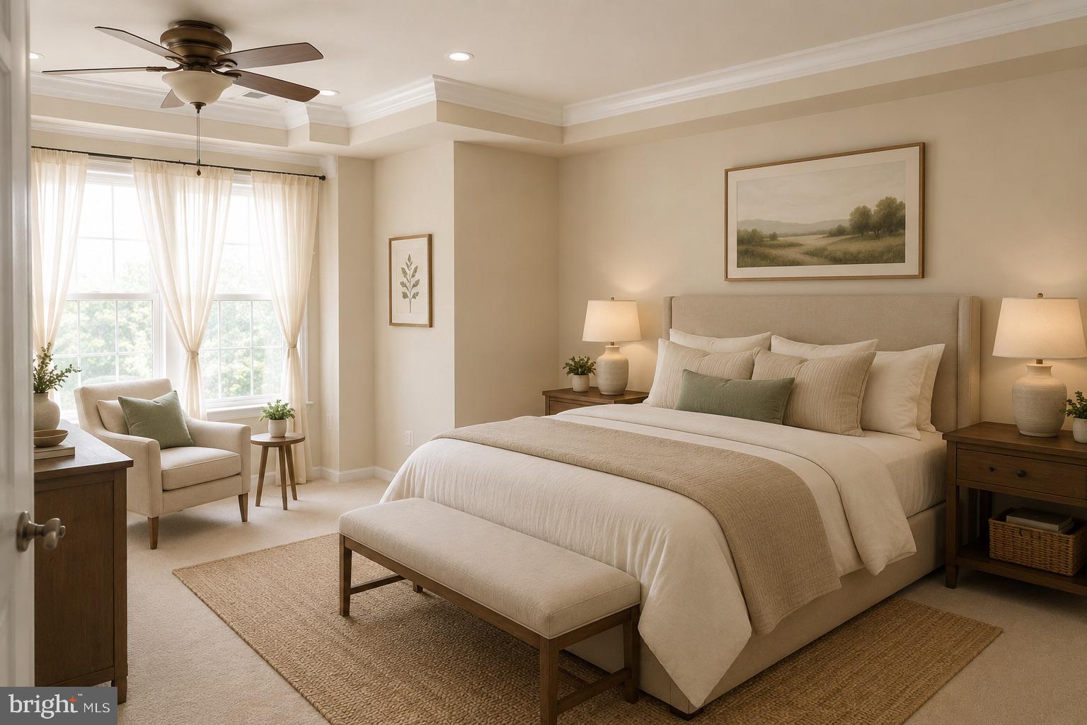 19400 Front Street Leesburg, VA 20176 - Photo 11 of 20 Serene bedroom with natural light.