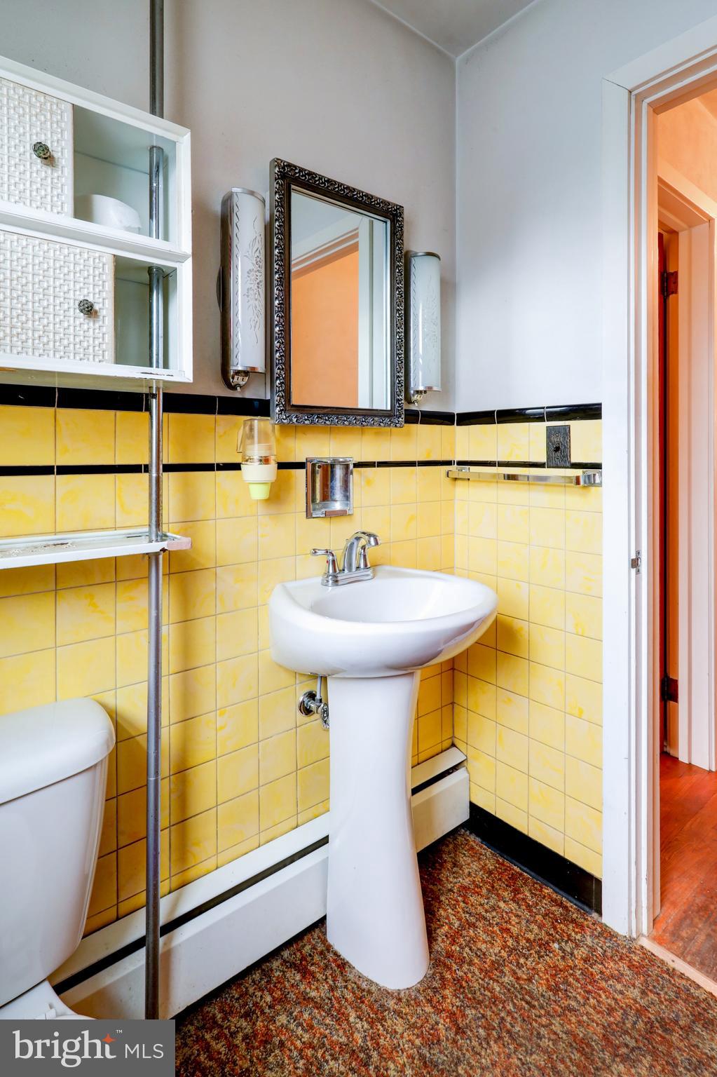 216 North Pitt Street Manheim, PA 17545 - Photo 21 of 30 a bathroom with a sink a toilet and mirror