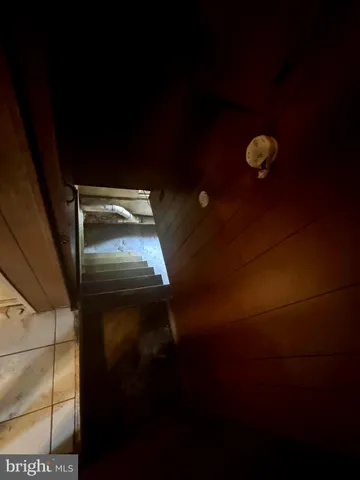 a view of a room with racks