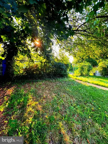 a view of a bench with wooden fence