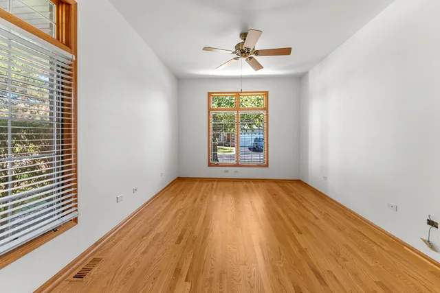 a view of an empty room and window